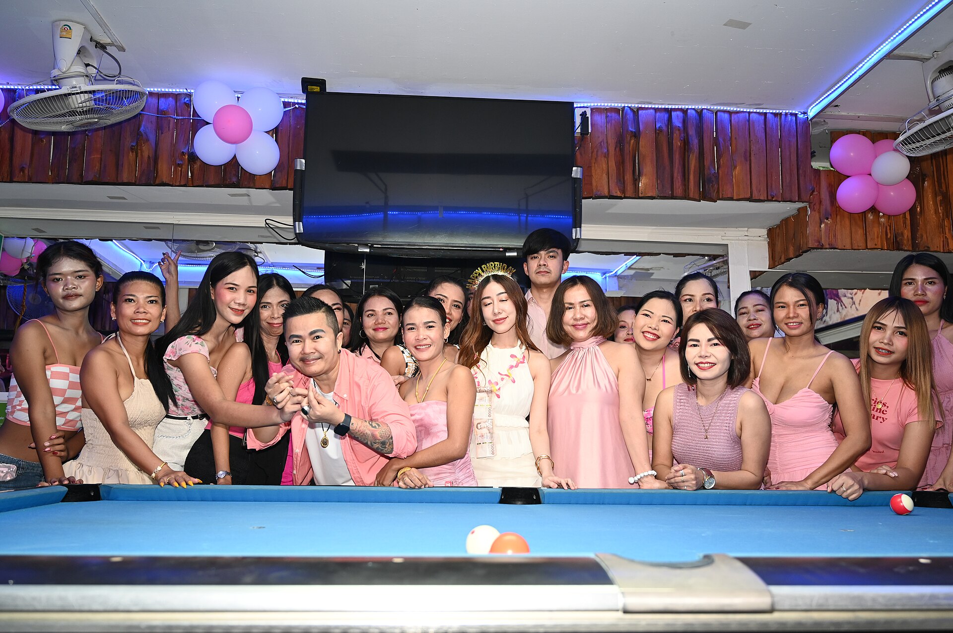 Friends celebrating together